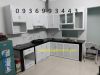 thi công tủ bếp nhôm kính chữ L - anh 1 thi công tủ bếp nhôm kính chữ L - anh 1