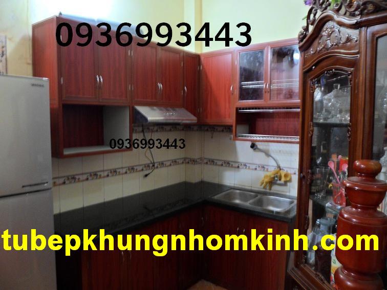 tủ bếp nhôm kính nhôm vân gỗ tủ bếp nhôm kính nhôm vân gỗ