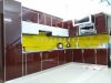 Tủ bếp nhôm Xingfa VN màu trắng cánh kính mầu - anh 1 Tủ bếp nhôm Xingfa VN màu trắng cánh kính mầu - anh 1