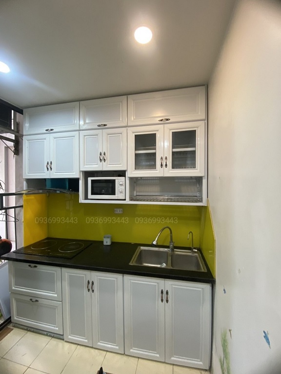 tủ bếp nhôm tân cổ điển tủ bếp nhôm tân cổ điển