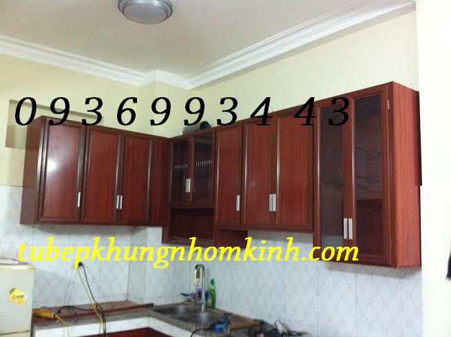tủ bếp nhôm vân gỗ đẹp tủ bếp nhôm vân gỗ đẹp