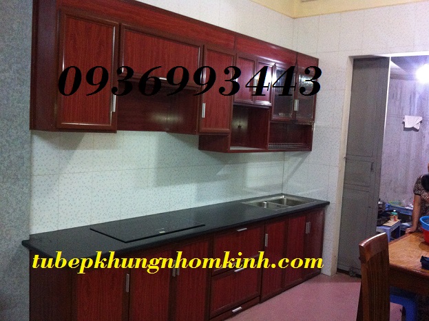 tủ bếp nhôm vân gỗ đẹp tủ bếp nhôm vân gỗ đẹp