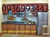thi công tủ bếp nhôm vân gỗ - anh 1 thi công tủ bếp nhôm vân gỗ - anh 1