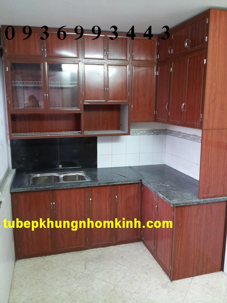tủ bếp nhôm kính tủ bếp nhôm kính