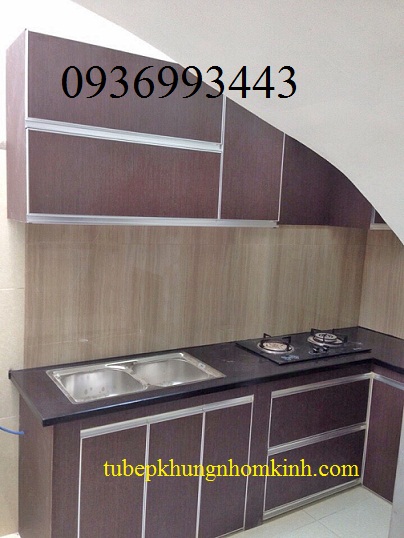 thi cong tu bep nhom canh Laminate thi cong tu bep nhom canh Laminate