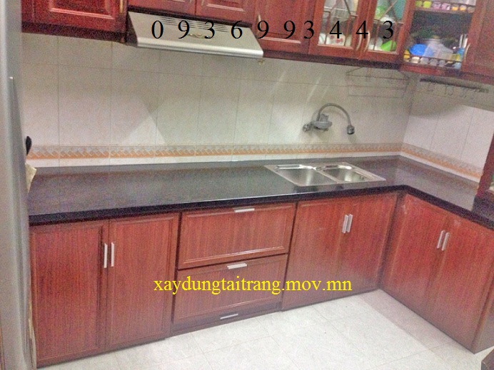 tủ bếp nhôm vân gỗ tủ bếp nhôm vân gỗ