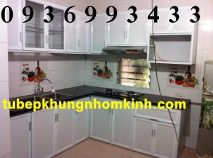 tủ bếp nhôm