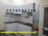 tủ bếp nhôm sơn tĩnh điện - anh 1