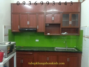 tủ bếp giả vân gỗ