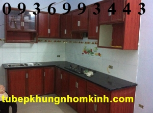 tủ bếp nhôm
