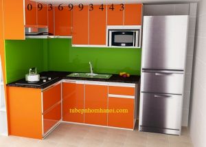 mẫu thiết kế tủ bếp acrylic đẹp