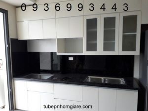thi công tủ bếp gỗ nhựa