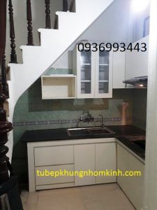 thiết kế tủ bếp gỗ nhựa