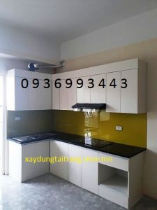 mẫu tủ bếp gỗ nhựa đẹp