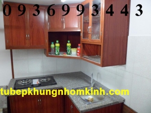 tủ bếp nhôm