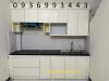 thi công tủ bếp nhôm cánh gỗ nhựa - anh 1