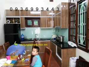 thiết kế tủ bếp Lamiante chữ L