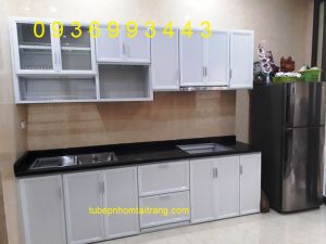 tủ bếp nhôm