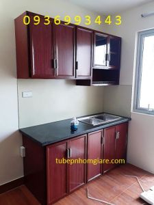 tủ bếp nhôm