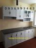 mẫu tủ bếp nhôm sơn tĩnh điện chữ I - anh 1