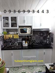 tủ bếp nhôm