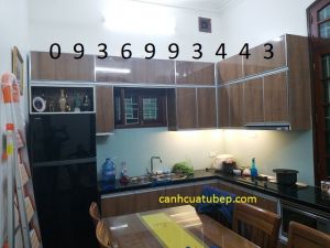 thi công tủ bếp Laminate
