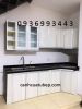 tủ bếp nhôm cánh Laminate - anh 1