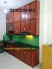 tủ bếp nhôm vân gỗ đẹp - anh 1