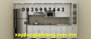 thiết kế - thi công tủ bếp nhôm sơn tĩnh điện
