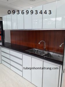 thiết kế tủ bếp cánh hệ Zang Lee đẹp
