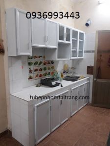 tủ bếp nhôm