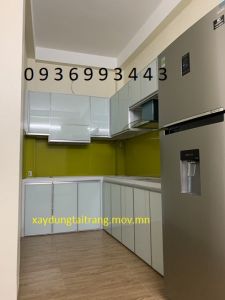 mẫu thiết kế tủ bếp nhôm cánh hệ Zang Lee