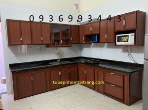 tủ bếp nhôm