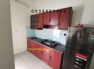 tủ bếp nhôm kính