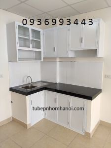 mau tu bep nhom son tinh dien chu L