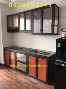 tủ bếp nhôm kính 6 trong 1