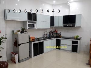 Tủ bếp nhôm cánh hệ Zang Lee