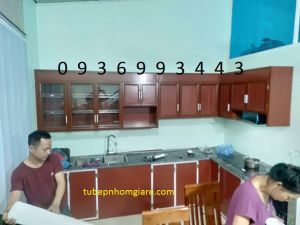 tủ bếp nhôm