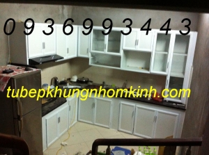 tủ bếp nhôm