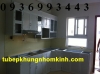 tủ bếp nhôm kính nhôm sơn tĩnh điện - anh 1