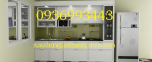 thiet ke tu bep nhom son tinh dien
