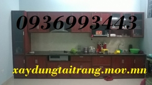 thiết kế tủ nhôm vân gỗ đẹp