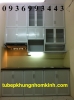 tủ bếp khung nhôm kính - anh 1