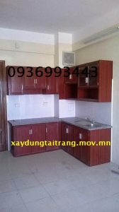 thi công tủ nhôm vân gỗ