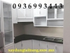 tủ bếp nhôm sơn tĩnh điện - anh 1