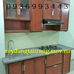 thi công tủ nhôm vân gỗ