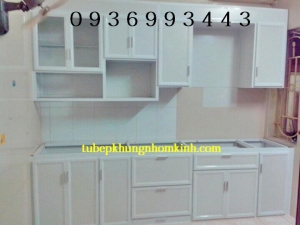 thiet ke tu bep nhom son tinh dien