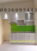 tủ bếp nhôm sơn tĩnh điện đẹp - anh 1