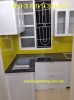 tủ bếp nhôm sơn tĩnh điện chữ L - anh 1