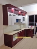 thi công tủ bếp nhôm cánh acrylic - anh 1